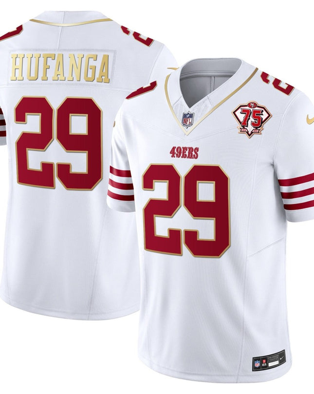 Men's 49ers 2023 Vapor Gold Trim Limited Jersey - All Stitched SF49_KDZ - KINDOZY