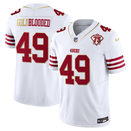 Men's 49ers 2023 Vapor Gold Trim Limited Jersey - All Stitched SF49_KDZ - KINDOZY