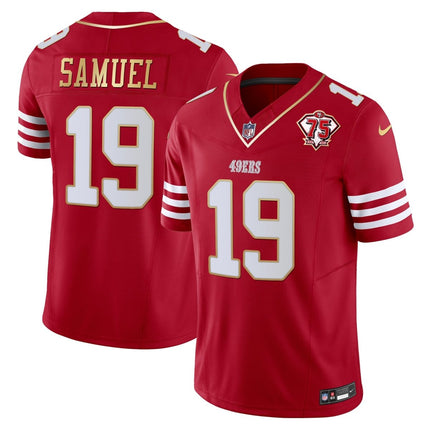 Men's 49ers 2023 Vapor Gold Trim Limited Jersey - All Stitched SF49_KDZ - KINDOZY