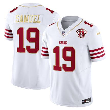 Men's 49ers 2023 Vapor Gold Trim Limited Jersey - All Stitched SF49_KDZ - KINDOZY