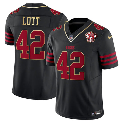 Men's 49ers 2023 Vapor Gold Trim Limited Jersey - All Stitched SF49_KDZ - KINDOZY