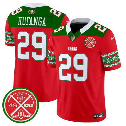 Men's 49ers 2024 Christmas Vapor Limited Jersey - All Stitched SF49_KDZ - KINDOZY
