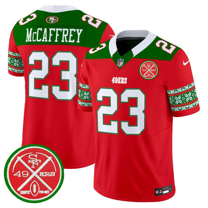 Men's 49ers 2024 Christmas Vapor Limited Jersey - All Stitched SF49_KDZ - KINDOZY