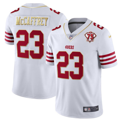 Men's 49ers 75th Anniversary Patch Vapor Gold Jersey Collection - All Stitched 1 SF49_KDZ - KINDOZY