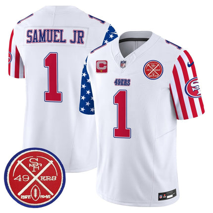 Men's 49ers American Style Vapor Limited Jersey - All Stitched SF49_KDZ - KINDOZY