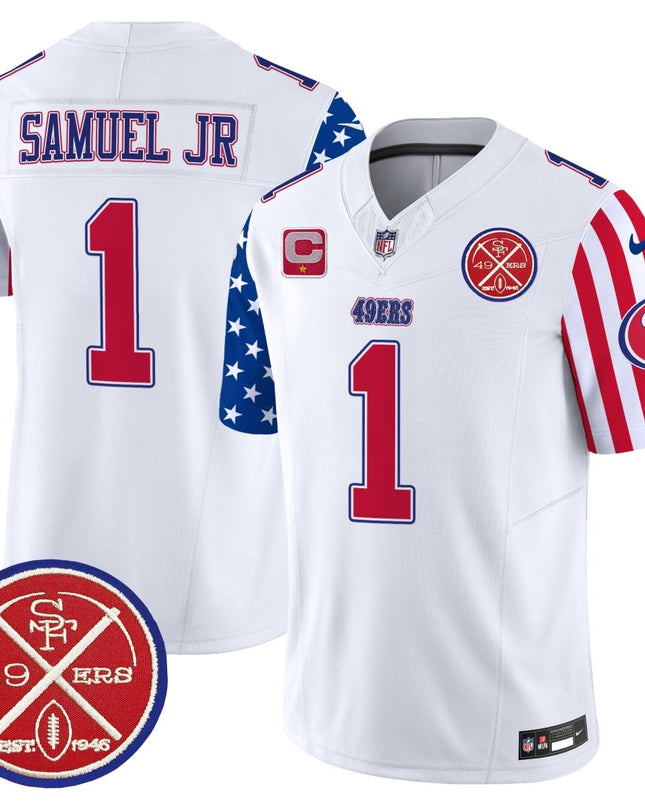 Men's 49ers American Style Vapor Limited Jersey - All Stitched SF49_KDZ - KINDOZY