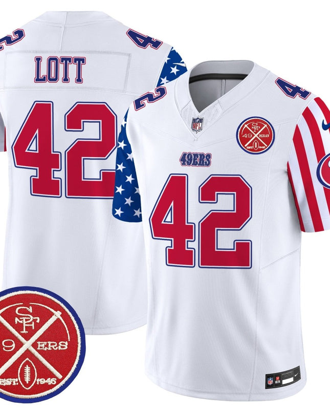 Men's 49ers American Style Vapor Limited Jersey - All Stitched SF49_KDZ - KINDOZY