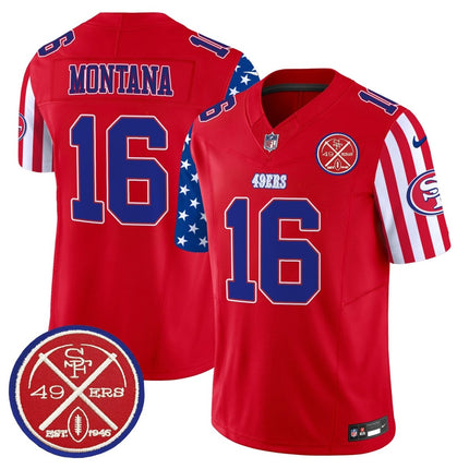 Men's 49ers American Style Vapor Limited Jersey - All Stitched SF49_KDZ - KINDOZY