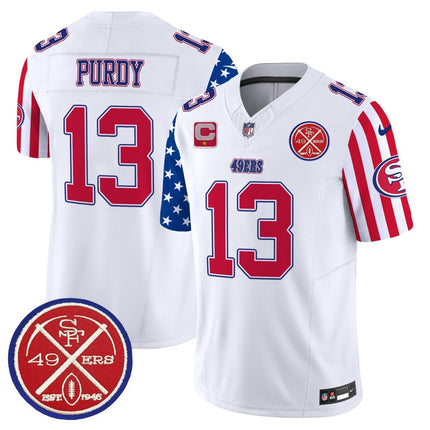 Men's 49ers American Style Vapor Limited Jersey - All Stitched SF49_KDZ - KINDOZY