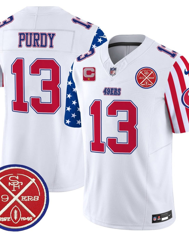 Men's 49ers American Style Vapor Limited Jersey - All Stitched SF49_KDZ - KINDOZY