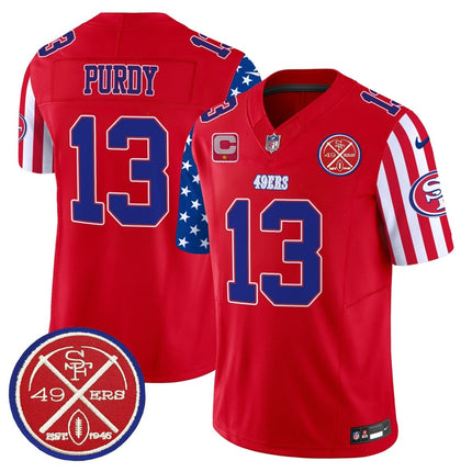 Men's 49ers American Style Vapor Limited Jersey - All Stitched SF49_KDZ - KINDOZY