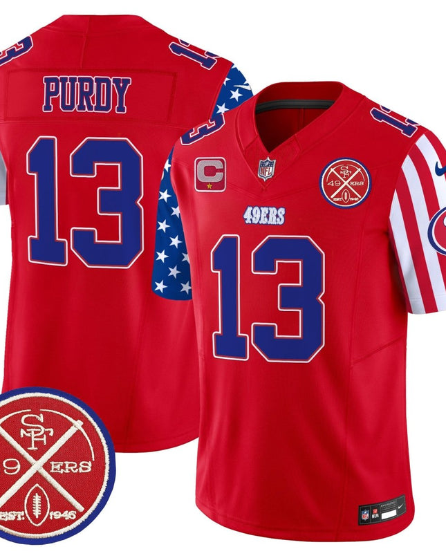 Men's 49ers American Style Vapor Limited Jersey - All Stitched SF49_KDZ - KINDOZY