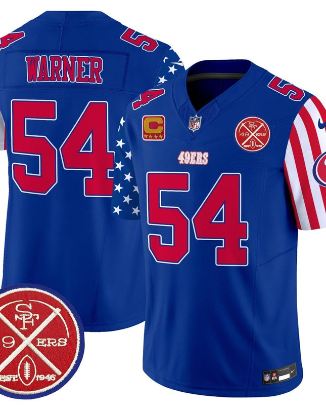 Men's 49ers American Style Vapor Limited Jersey - All Stitched SF49_KDZ - KINDOZY