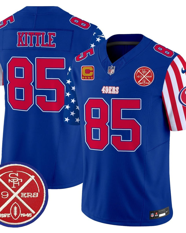 Men's 49ers American Style Vapor Limited Jersey - All Stitched SF49_KDZ - KINDOZY