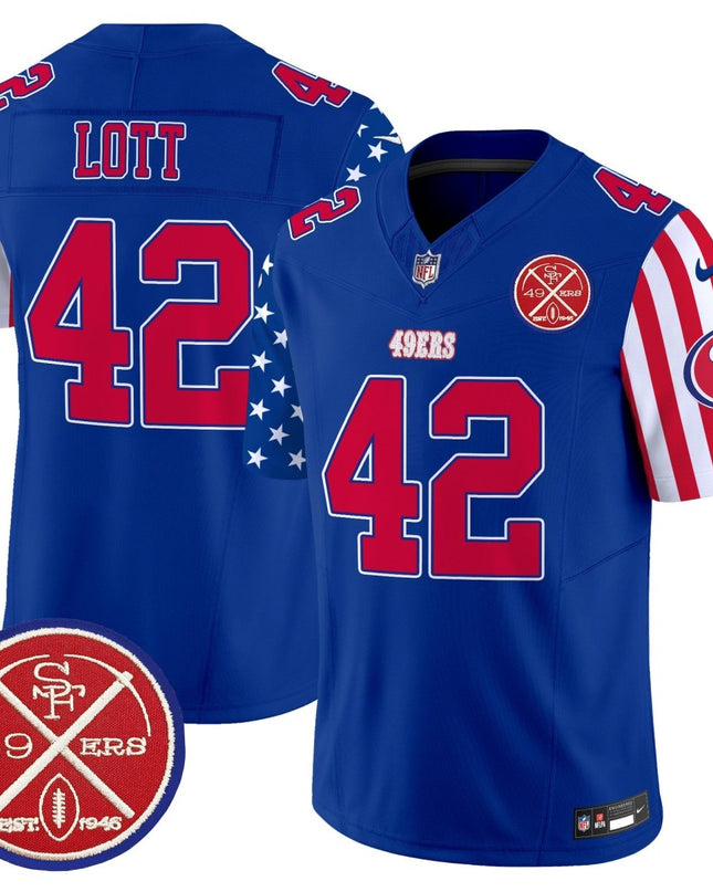 Men's 49ers American Style Vapor Limited Jersey - All Stitched SF49_KDZ - KINDOZY