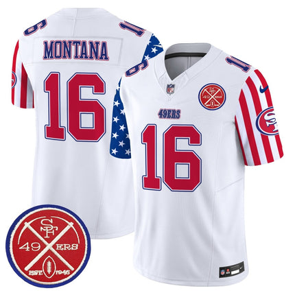 Men's 49ers American Style Vapor Limited Jersey - All Stitched SF49_KDZ - KINDOZY