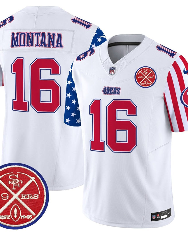 Men's 49ers American Style Vapor Limited Jersey - All Stitched SF49_KDZ - KINDOZY
