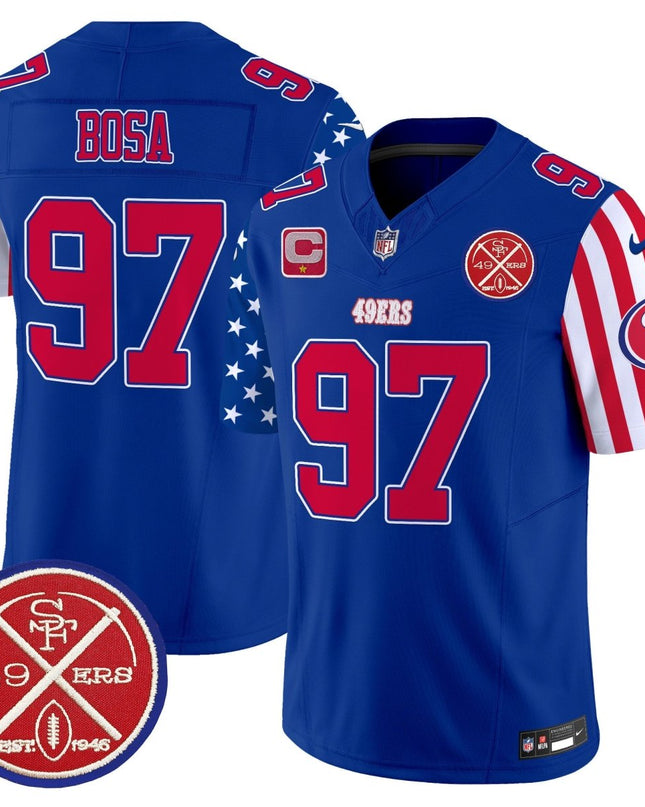 Men's 49ers American Style Vapor Limited Jersey - All Stitched SF49_KDZ - KINDOZY
