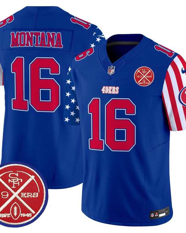 Men's 49ers American Style Vapor Limited Jersey - All Stitched SF49_KDZ - KINDOZY