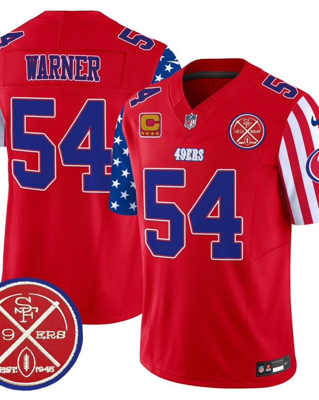 Men's 49ers American Style Vapor Limited Jersey - All Stitched SF49_KDZ - KINDOZY