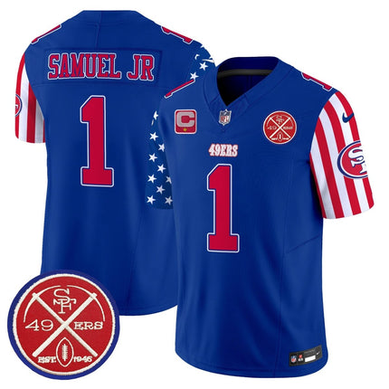 Men's 49ers American Style Vapor Limited Jersey - All Stitched SF49_KDZ - KINDOZY