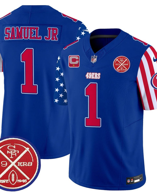 Men's 49ers American Style Vapor Limited Jersey - All Stitched SF49_KDZ - KINDOZY
