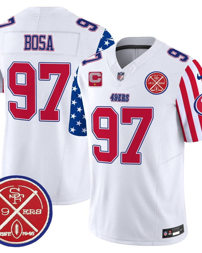 Men's 49ers American Style Vapor Limited Jersey - All Stitched SF49_KDZ - KINDOZY