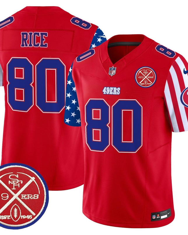 Men's 49ers American Style Vapor Limited Jersey - All Stitched SF49_KDZ - KINDOZY