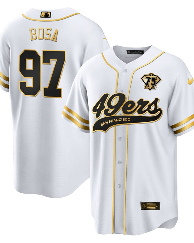 Men's 49ers Cool Base Gold Limited Jersey V2 - All Stitched SF49_KDZ - KINDOZY