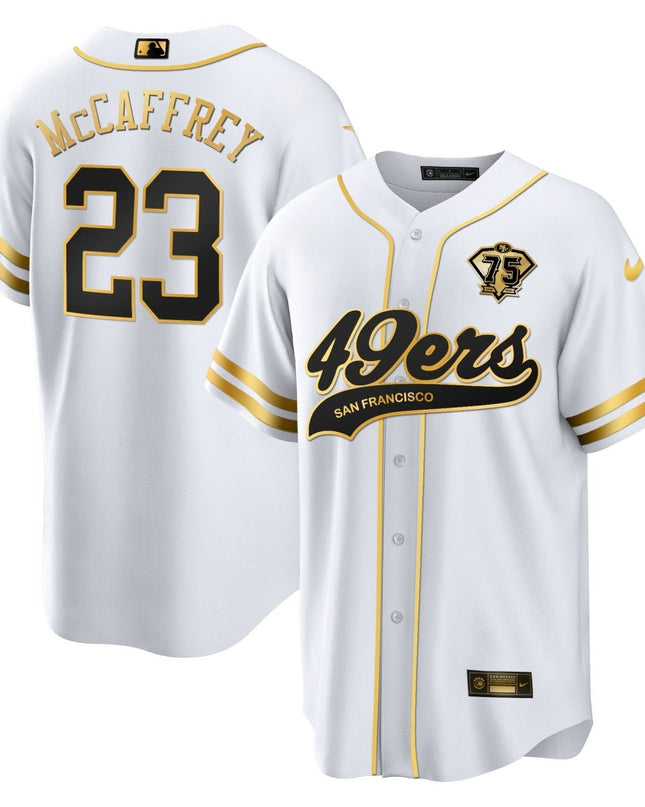 Men's 49ers Cool Base Gold Limited Jersey V2 - All Stitched SF49_KDZ - KINDOZY