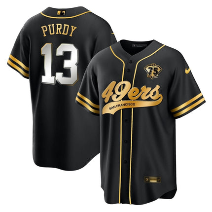 Men's 49ers Cool Base Gold Limited Jersey V2 - All Stitched SF49_KDZ - KINDOZY