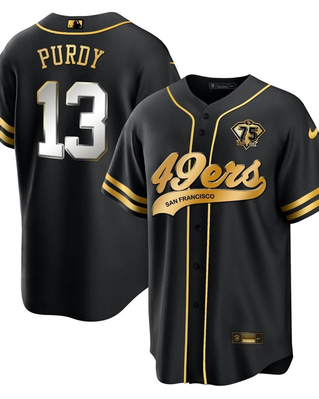 Men's 49ers Cool Base Gold Limited Jersey V2 - All Stitched SF49_KDZ - KINDOZY