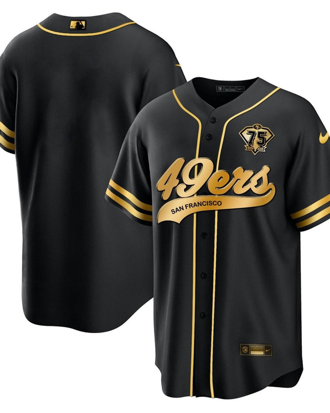 Men's 49ers Cool Base Gold Limited Jersey V2 - All Stitched SF49_KDZ - KINDOZY