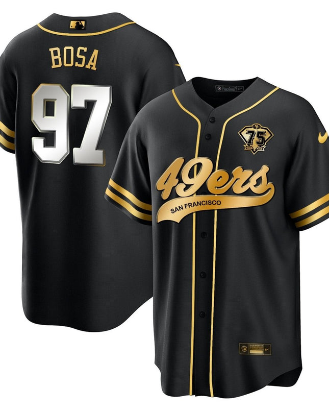 Men's 49ers Cool Base Gold Limited Jersey V2 - All Stitched SF49_KDZ - KINDOZY