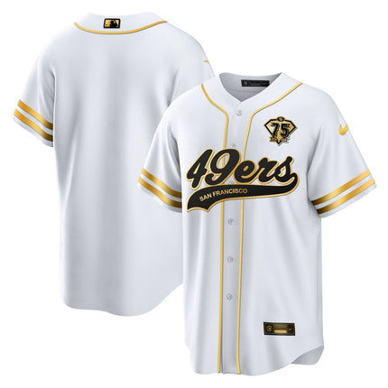 Men's 49ers Cool Base Gold Limited Jersey V2 - All Stitched SF49_KDZ - KINDOZY