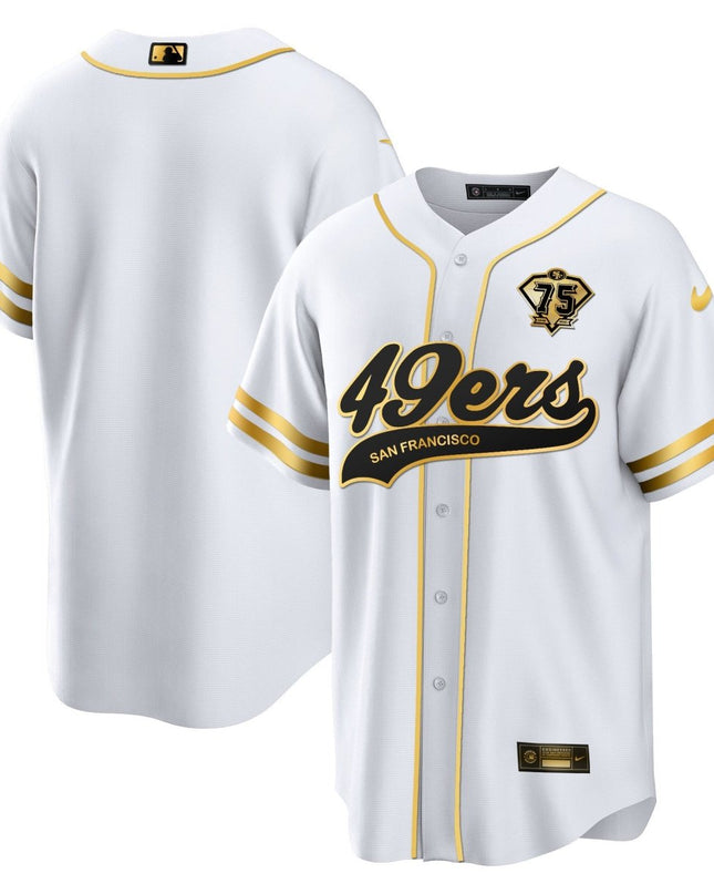 Men's 49ers Cool Base Gold Limited Jersey V2 - All Stitched SF49_KDZ - KINDOZY