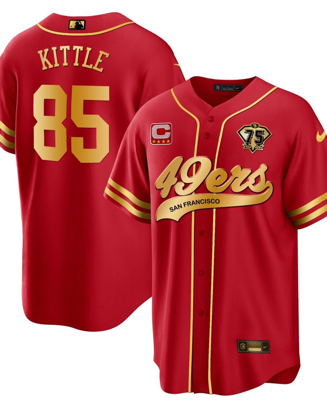 Men's 49ers Cool Base Gold Limited Jersey V2 - All Stitched SF49_KDZ - KINDOZY