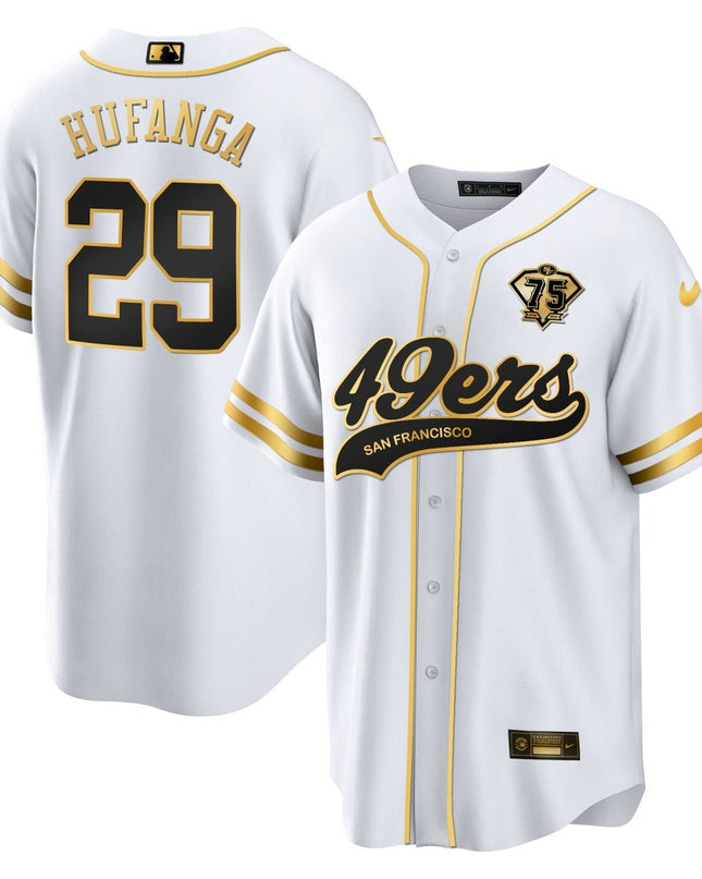 Men's 49ers Cool Base Gold Limited Jersey V2 - All Stitched SF49_KDZ - KINDOZY