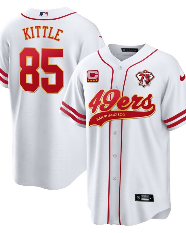 Men's 49ers Cool Base Gold Limited Jersey V2 - All Stitched SF49_KDZ - KINDOZY