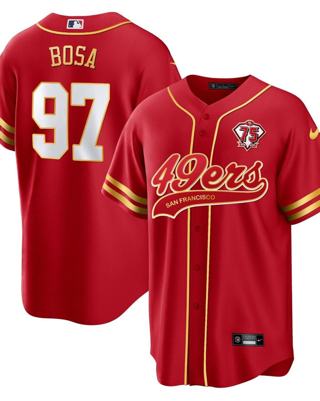 Men's 49ers Cool Base Gold Limited Jersey V2 - All Stitched SF49_KDZ - KINDOZY