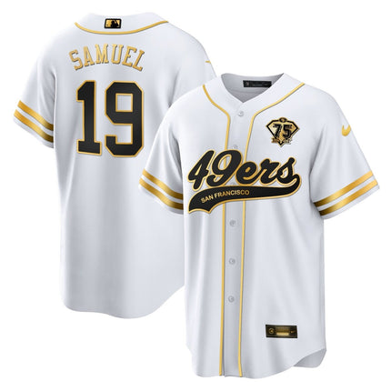 Men's 49ers Cool Base Gold Limited Jersey V2 - All Stitched SF49_KDZ - KINDOZY