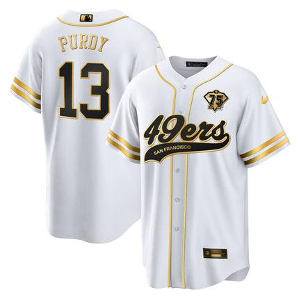 Men's 49ers Cool Base Gold Limited Jersey V2 - All Stitched SF49_KDZ - KINDOZY
