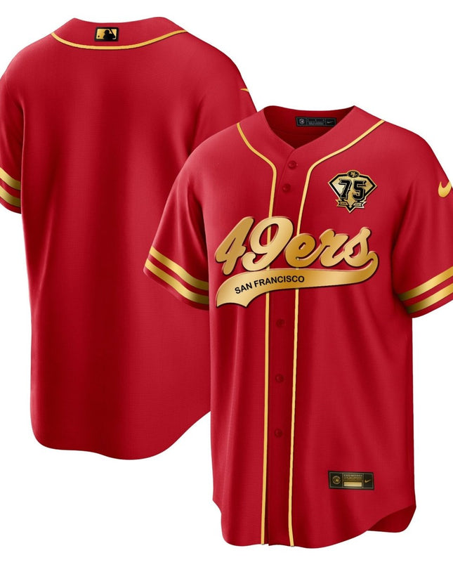 Men's 49ers Cool Base Gold Limited Jersey V2 - All Stitched SF49_KDZ - KINDOZY
