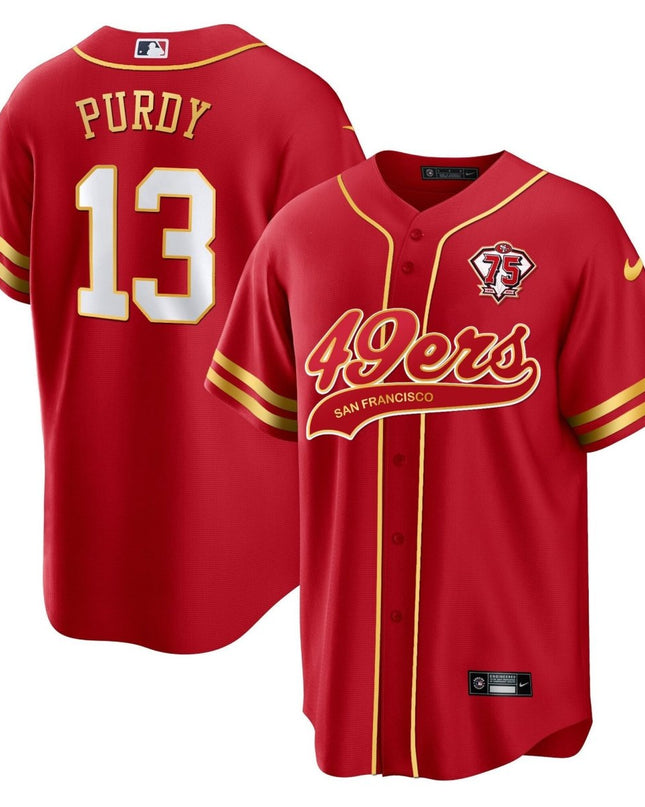 Men's 49ers Cool Base Gold Limited Jersey V2 - All Stitched SF49_KDZ - KINDOZY