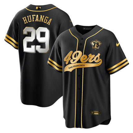 Men's 49ers Cool Base Gold Limited Jersey V2 - All Stitched SF49_KDZ - KINDOZY