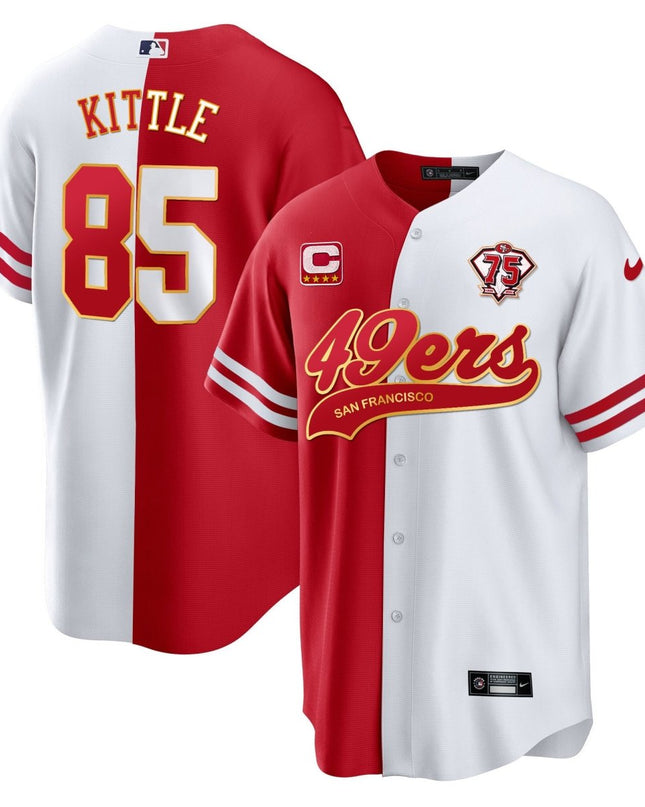 Men's 49ers Cool Base Gold Limited Jersey V2 - All Stitched SF49_KDZ - KINDOZY