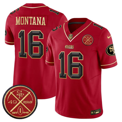 Men's 49ers Est.1946 Patch Vapor Limited Jersey V2 - All Stitched SF49_KDZ - KINDOZY