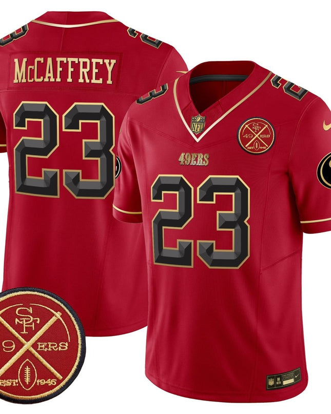 Men's 49ers Est.1946 Patch Vapor Limited Jersey V2 - All Stitched SF49_KDZ - KINDOZY