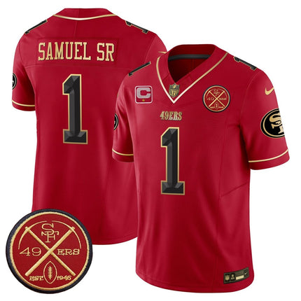 Men's 49ers Est.1946 Patch Vapor Limited Jersey V2 - All Stitched SF49_KDZ - KINDOZY
