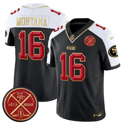 Men's 49ers Est.1946 Patch Vapor Limited Jersey V2 - All Stitched SF49_KDZ - KINDOZY
